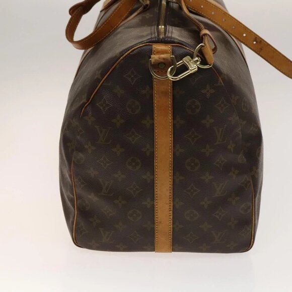 LOUIS VUITTON Monogram Keepall Bandouliere 60 Boston Bag M41412 LV Auth 140306 - Picture 6 of 16